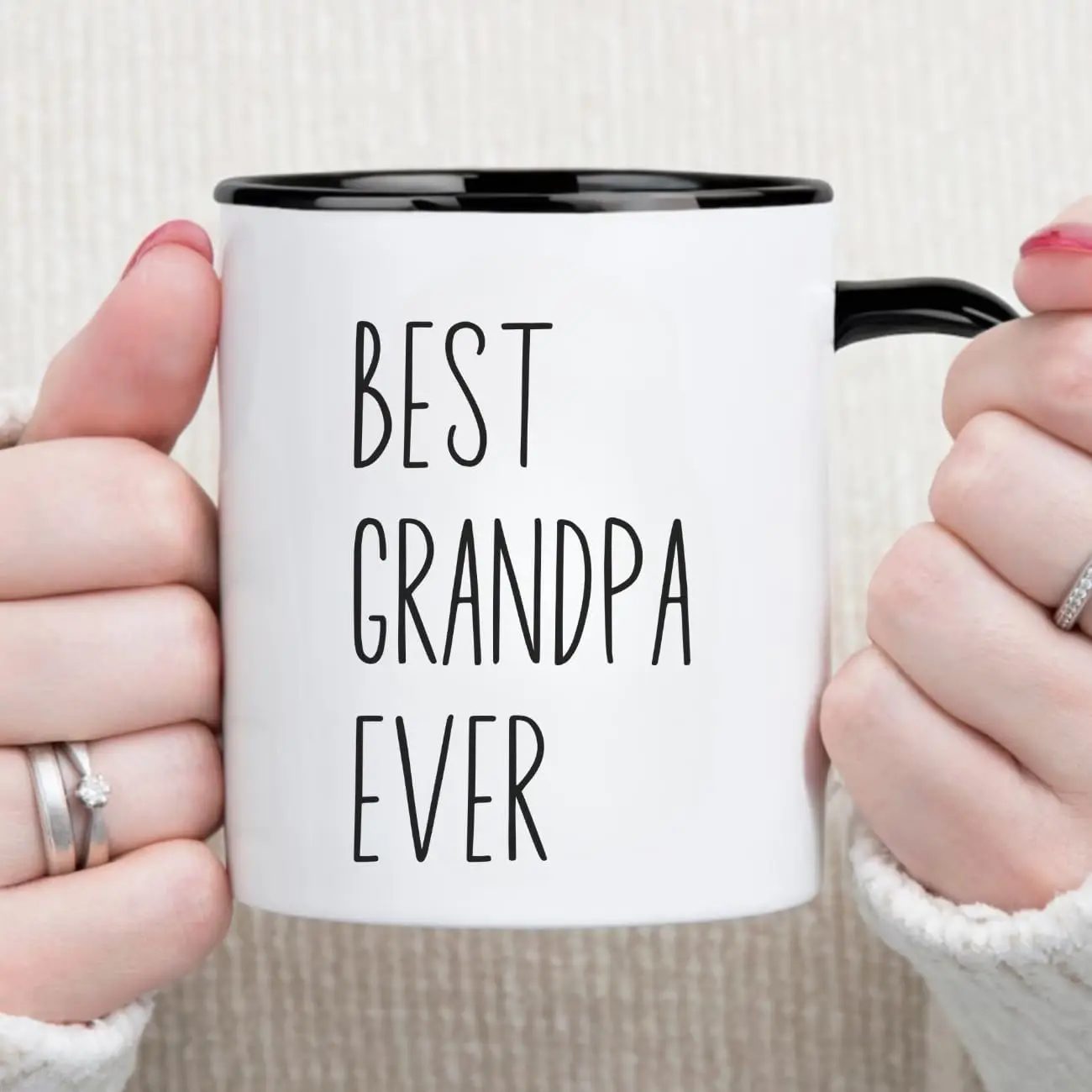 MissDaisy-Funny Grandpa Gifts-Best Grandpa Ever Coffee Mugs 11 OZ-Novelty Birthday Gift Ideas for Grandpa