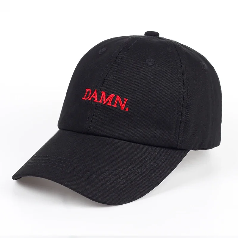 Topi Hip-hop bordir huruf Fashion untuk topi Duckbill pasangan tabir surya Punk uniseks topi tabir surya luar ruangan kasual topi tabir surya andri모ul-모00 용