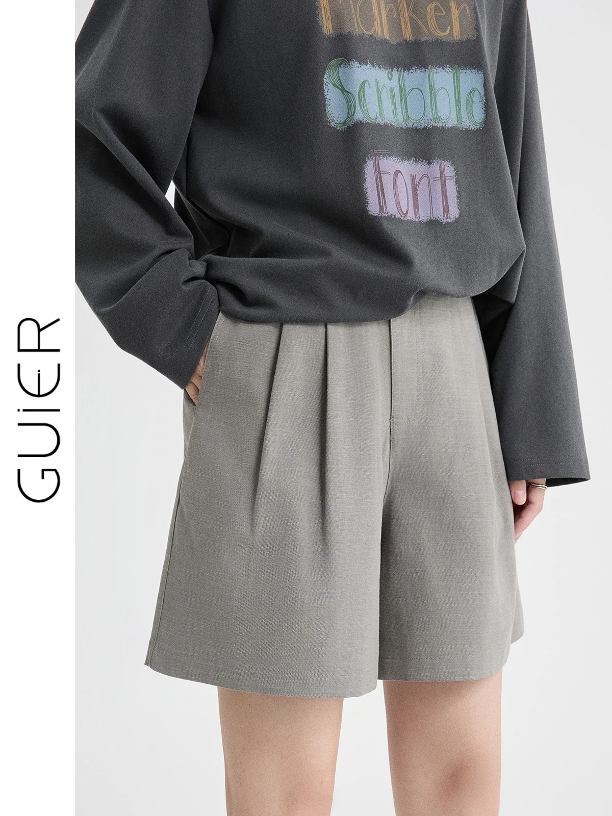 

Женские повседневные брюки с высокой талией и широкими штанинами, свободного кроя, А-силуэт, весна 2026, новинка