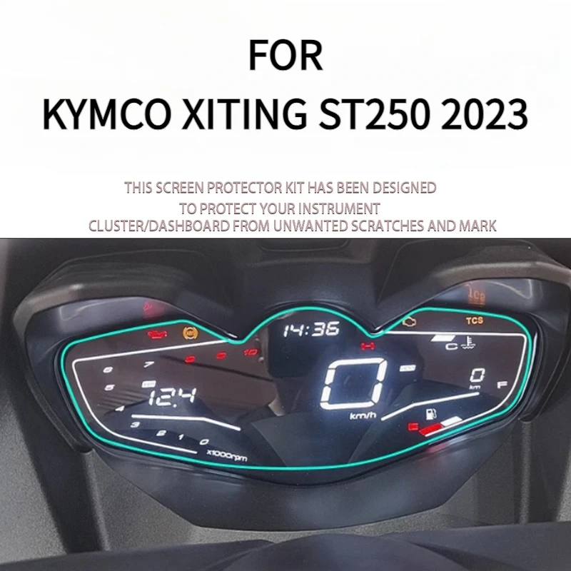 

Protective Film Against Scratches for KYMCO XCITING ST250 2023 Dashboard, Cluster Accessories, Screen Protector