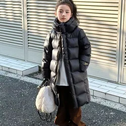 4 5 6 8 10 12 Years Winter Girls Down Jacket Keep Warm Thicken Boys Coat Hooded Zipper Waterproof Outerwear Children's Clothing