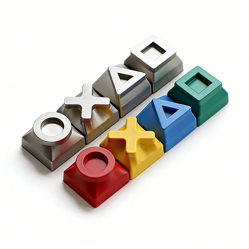 

Game Console Keycaps: Personalized 3D Metal Directional Keys for Mechanical Keyboards Magnetic Axis Alloy Keycaps with Custom