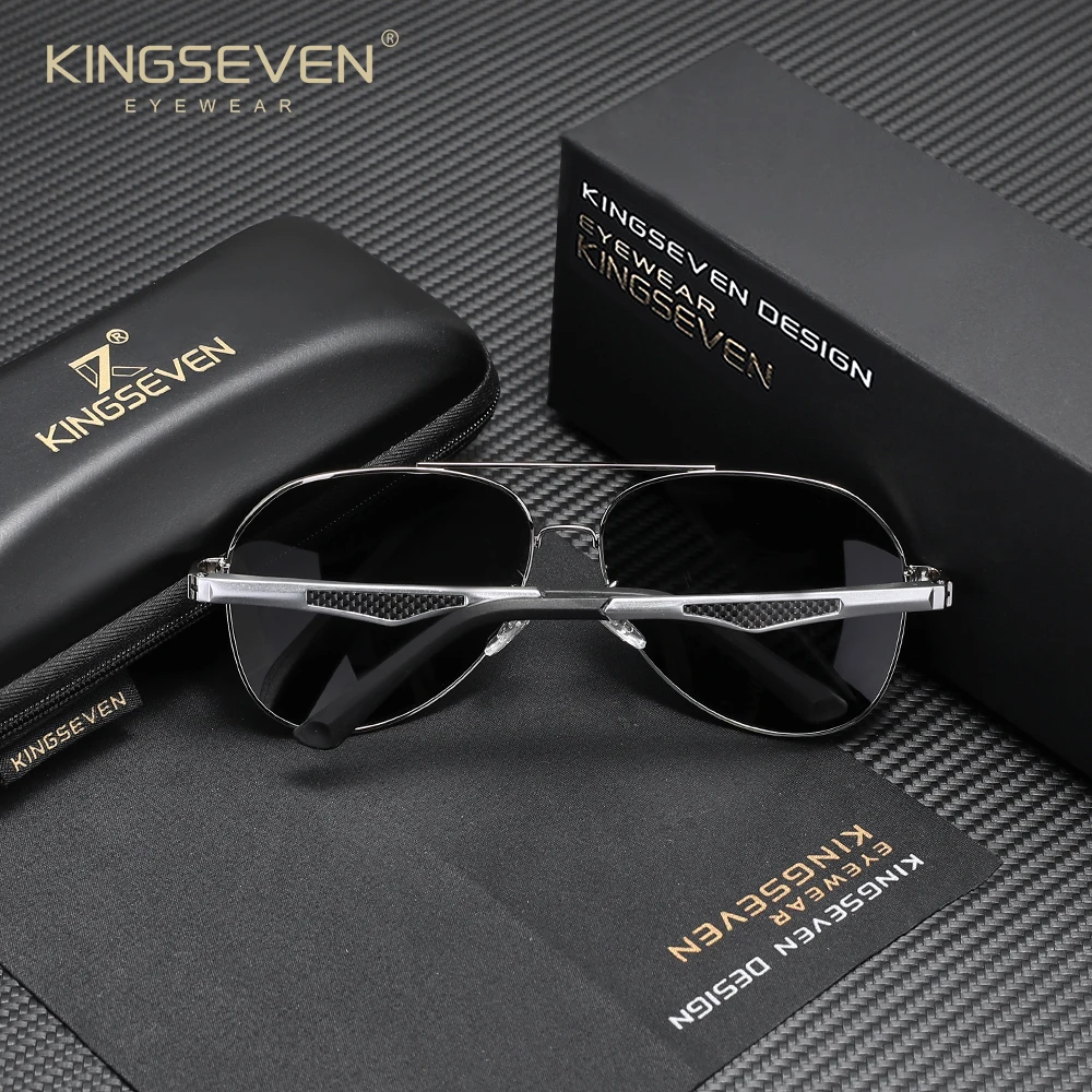 KINGSEVEN Merek Pilot Kacamata Terpolarisasi UV400 Perlindungan Kacamata Untuk Pria Wanita Kasual Mengemudi Kacamata