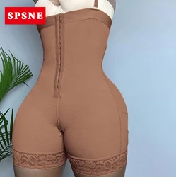 High Compression Hip lift Women'S Shapewear Sexy Lingerie Waist Trainer Women Lace Extra Firm Zipper Control Bodysuit