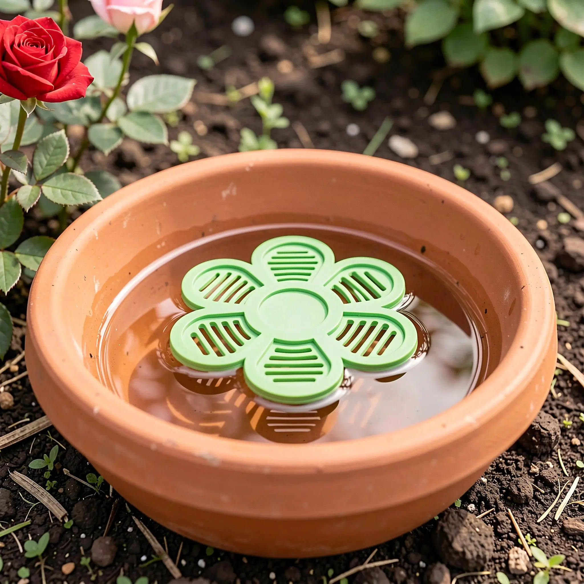 2Pcs Bee Watering Station Green Floating Insect Island Foam Pollinator Hydration Pad for Bee Butterfly Backyard Garden Drinking