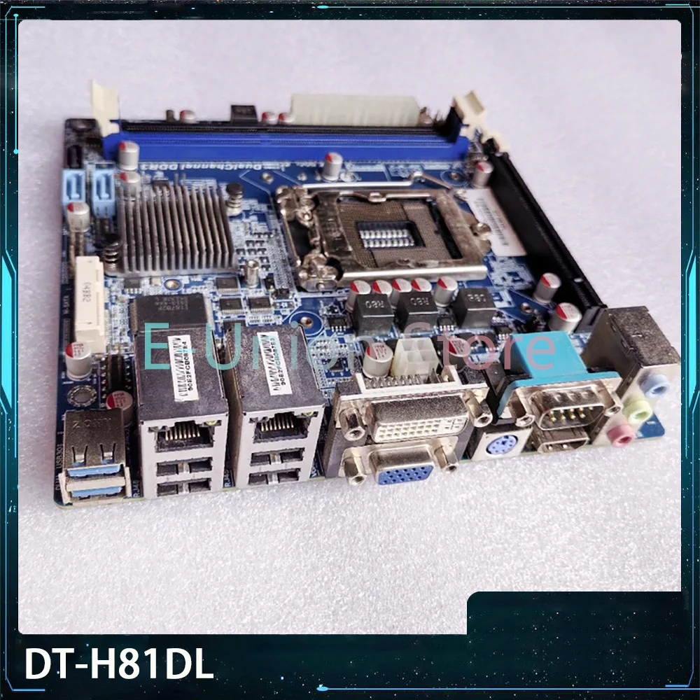 DT-H81DL Industrial Control Computer Motherboard Dual Network Port VGA+DVI Display 17×17CM
