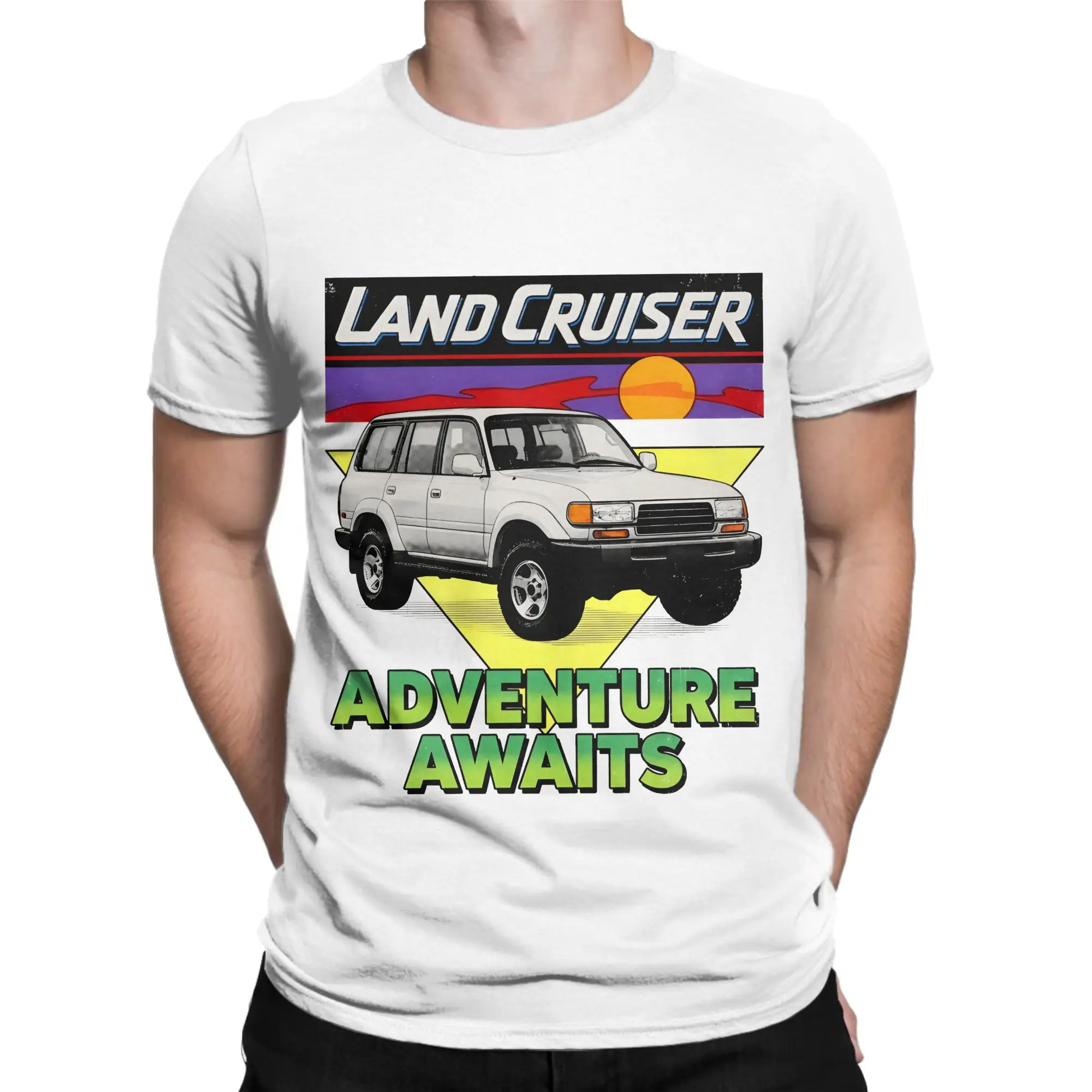 Land Cruiser 80 Series Offroad Adventure Awaits  Graphic T Shirt Men Women  Pure Cotton  Tee Shirt Clothing