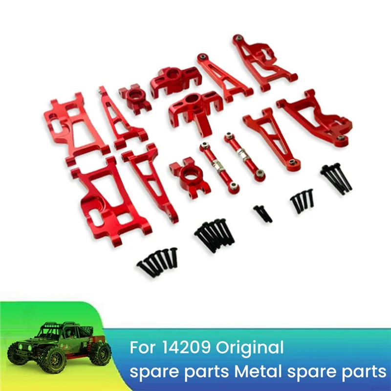 AS96-RC accesorios de coche brazo oscilante de Metal juego de actualización de copa de dirección para MJX Hyper Go 1/14 14209 14210 H14BM RC Car