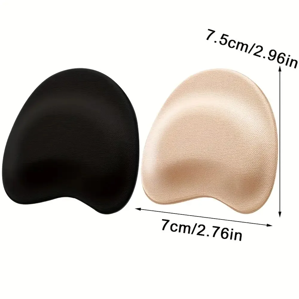 2 Paar selbstklebende Einlegesohlen mit hohen Absätzen | Rutschfestes, stoßdämpfendes Kissen, atmungsaktive Polster mit dicker Sohle für Damen-High-Heels – Detail 4