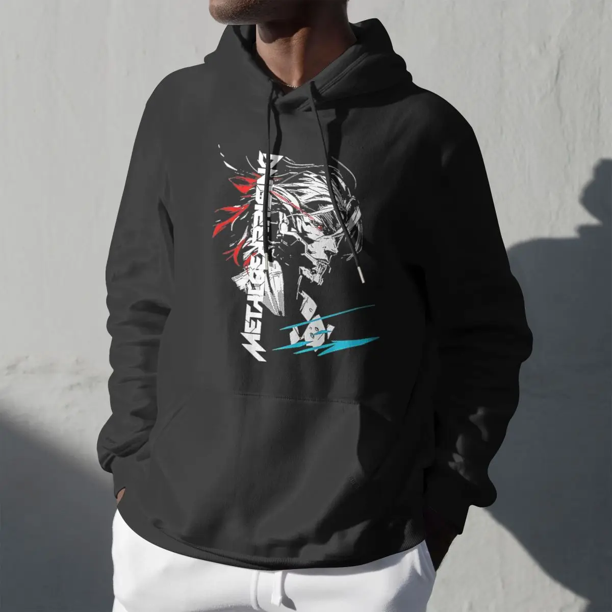 METAL GEAR SOLID RISING INVERTED Fleece Lined Hoodie For Men Women gamer game Pullover Long Sleeve Pocket Sweatshirts Shirt