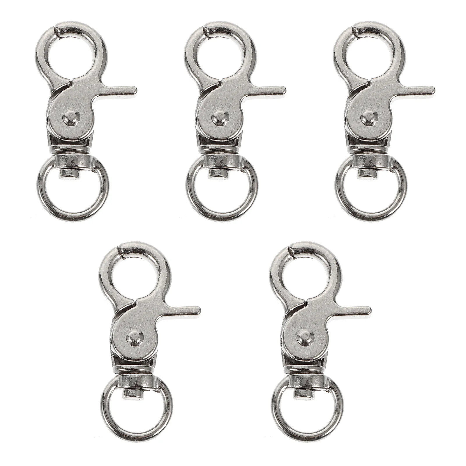 

5 Pcs Birdcage Lock Lobster Clasp Door Parrot Snap Hooks Buckle Fasteners Metal Clips Stainless Steel