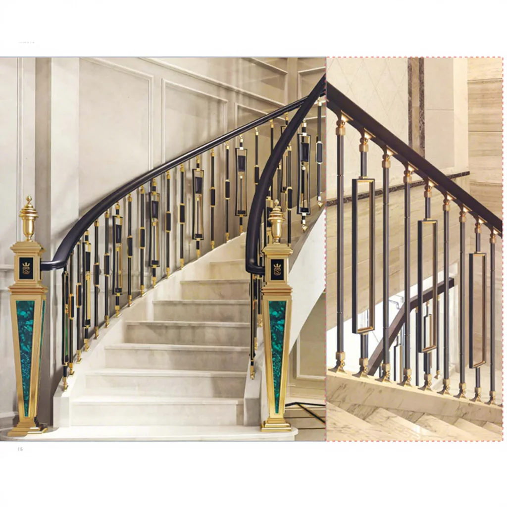 cj-Crewell Direct Factory Sale Special Hot Selling Steel Hollow Balusters Indoor Staircase Railings System Design for Interior@