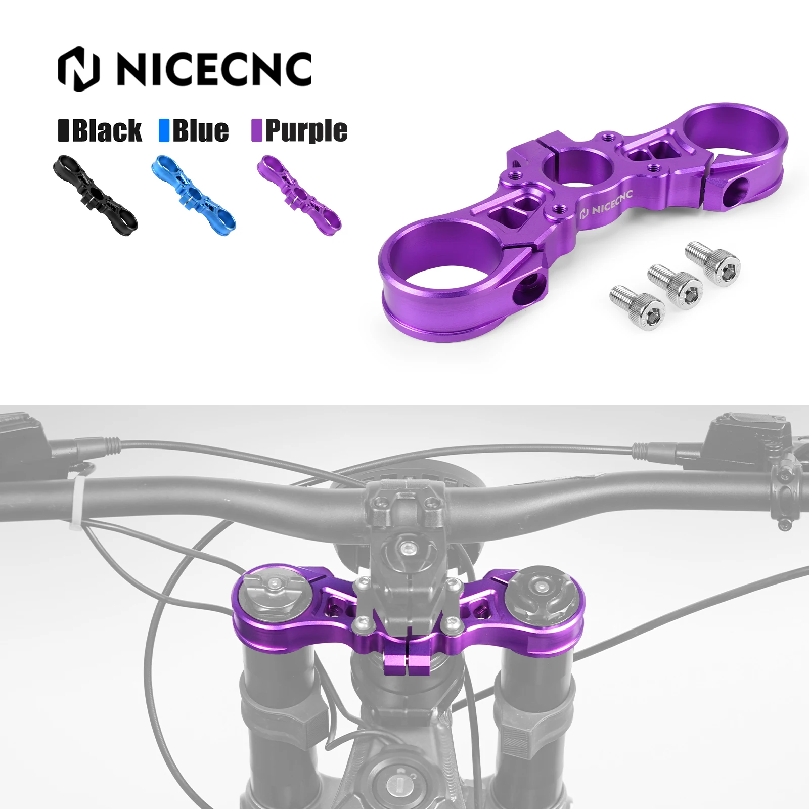 Motorcycle For Surron light bee X light bee S Sur ron Accessories Dirt Bike NiceCNC Upper Triple Clamp Top Link Plate Bracket