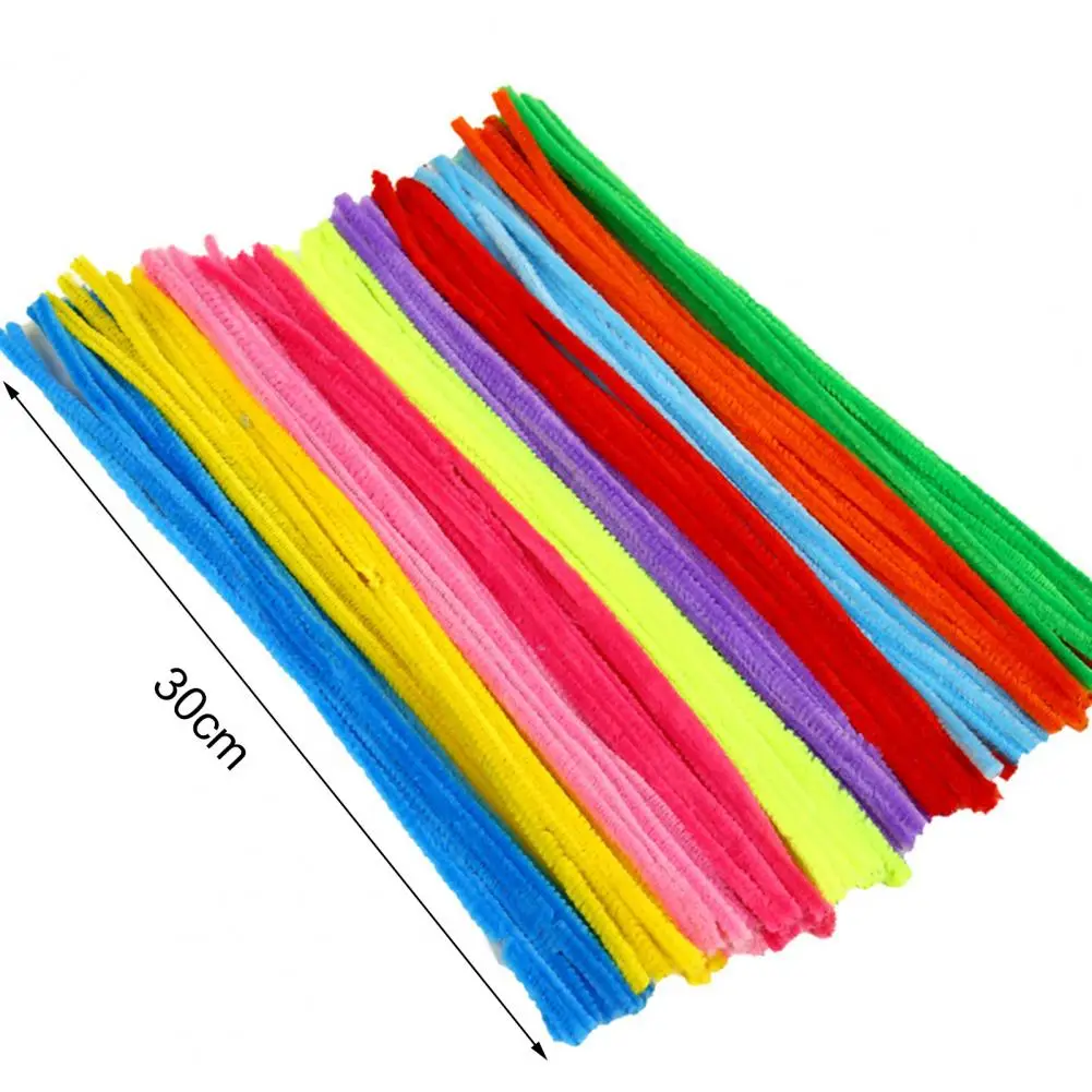 Polyester Wire for Projects Soft Twist Sticks for Customization Colorful Chenille Stems for Diy Crafts 100pcs Soft for Home