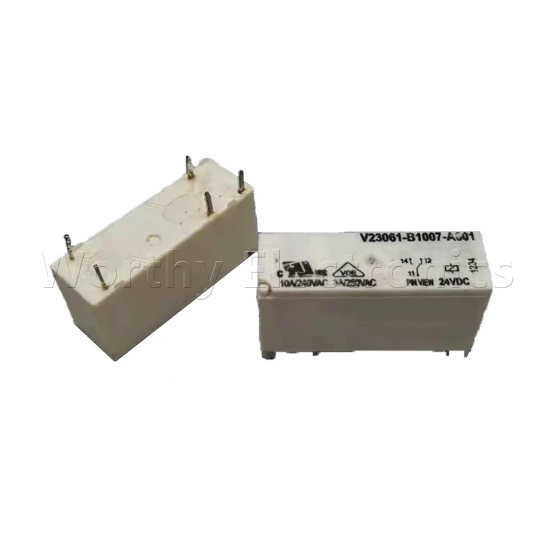 

Free shipping 10pcs/lot relay 24VDC 10A 5PIN V23061-B1007-A601