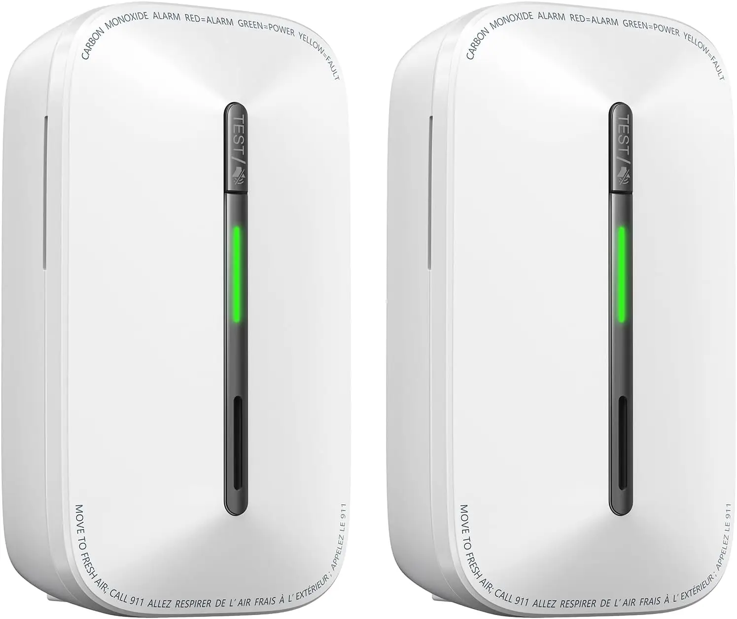 

10-Year Battery Carbon Monoxide Detector with Electrochemical Sensor, Portable CO Alarm for Home Office Travel, 2-Pack