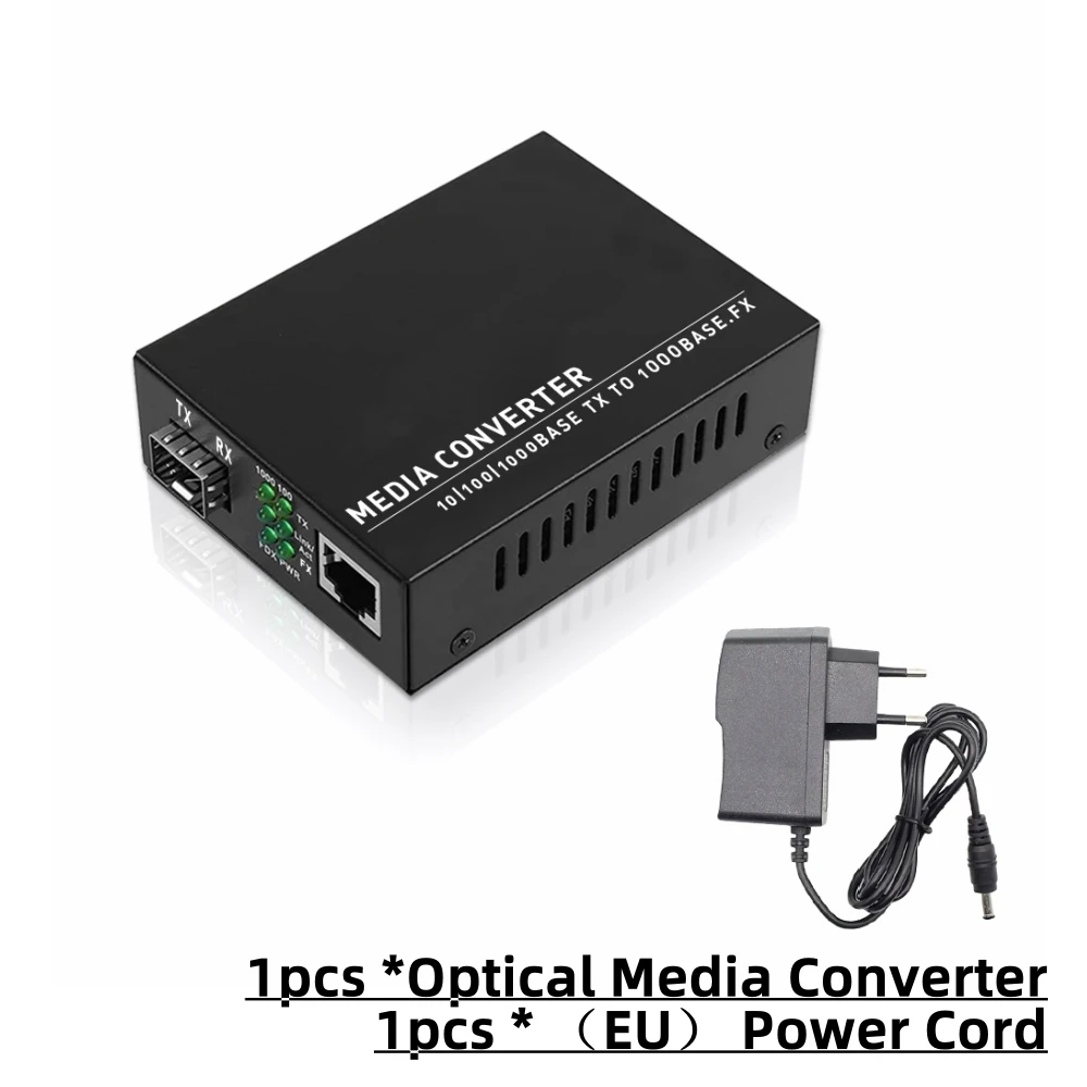ZoeRax Convertisseur Média Gigabit SFP LC Multimode 4