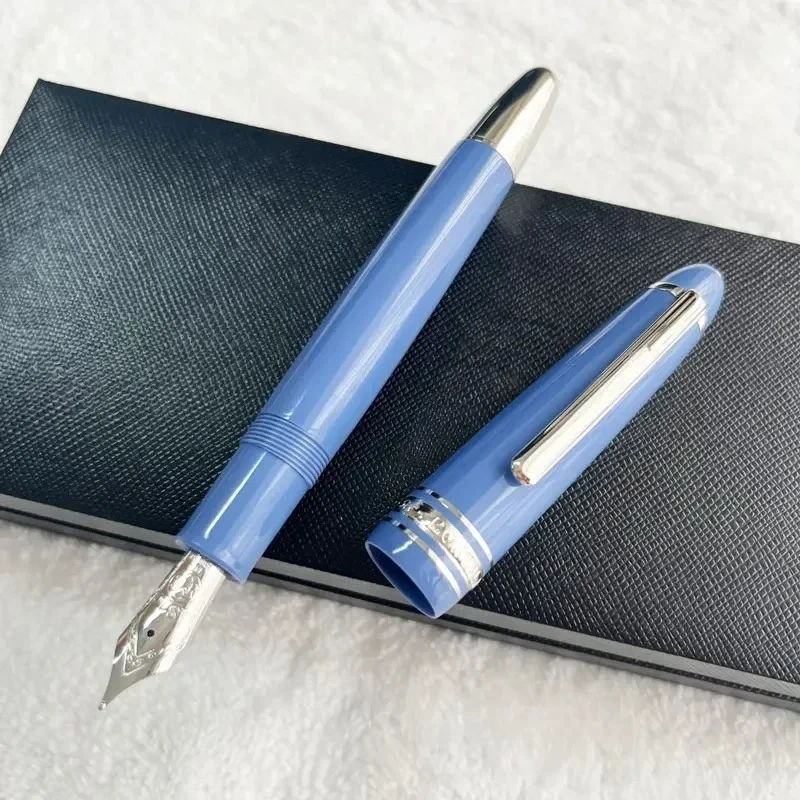 إصدار محدود Msk-149 نافورة تعبئة المكبس MB 4810 بنك الاستثمار القومي الأسود والأزرق الراتنج مكتب الكتابة أقلام الحبر مع الرقم التسلسلي