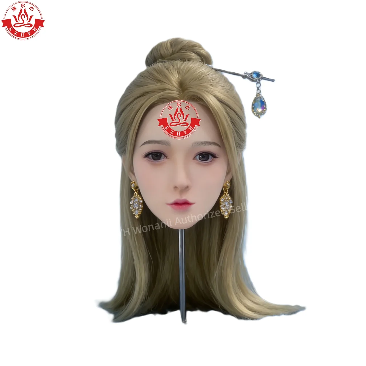 

Wonanii Food Grade Silicone Big Head HYH-SHB-XB-0104, M16 Interface Close Mouth, Makeup Practice, Hairstyle Design, Photography