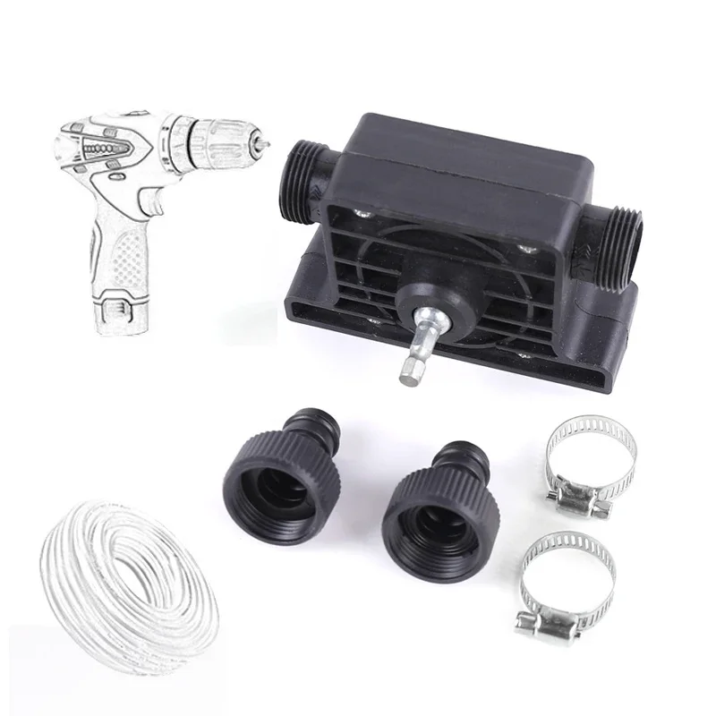 

Portable Electric Drill Pump Diesel Oil Fluid Water Pump Mini Hand Self-priming Liquid Transfer Pumps Home Garden Outdoors