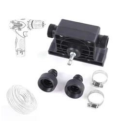 Portable Electric Drill Pump Diesel Oil Fluid Water Pump Mini Hand Self-priming Liquid Transfer Pumps Home Garden Outdoors