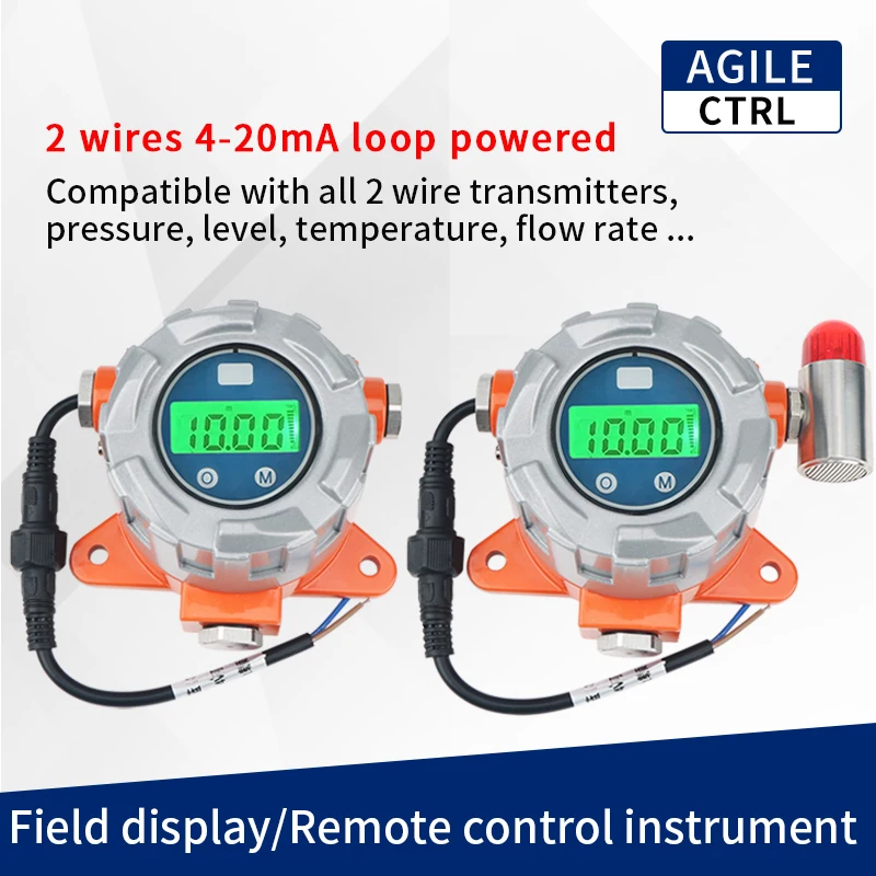 4-20ma Flow Meter Tank Side Remote Control Indicator 2 Wires Reservoir River Canal Water Level Sensor Field Display Instrument