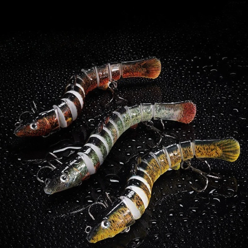 

1pcs 7g-15g Multi Section Fish Swimbait Crank Bait Slow Sinking Bionic Artificial Freshwater Saltwater Trout Bass Accessories