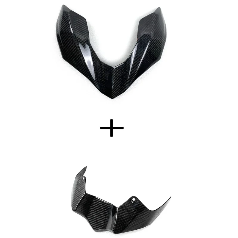 Acessórios de cobertura frontal de combustível de fibra de carbono modificada para motocicleta Z900