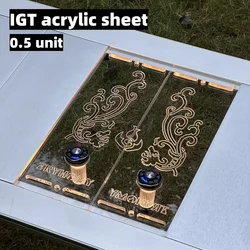 IGT Table Acrylic 0.5 Unit Luminous Board GZ Lamp Transparent Acrylic Lamp Holder Outdoor IGT Table Cool Camping Equipment