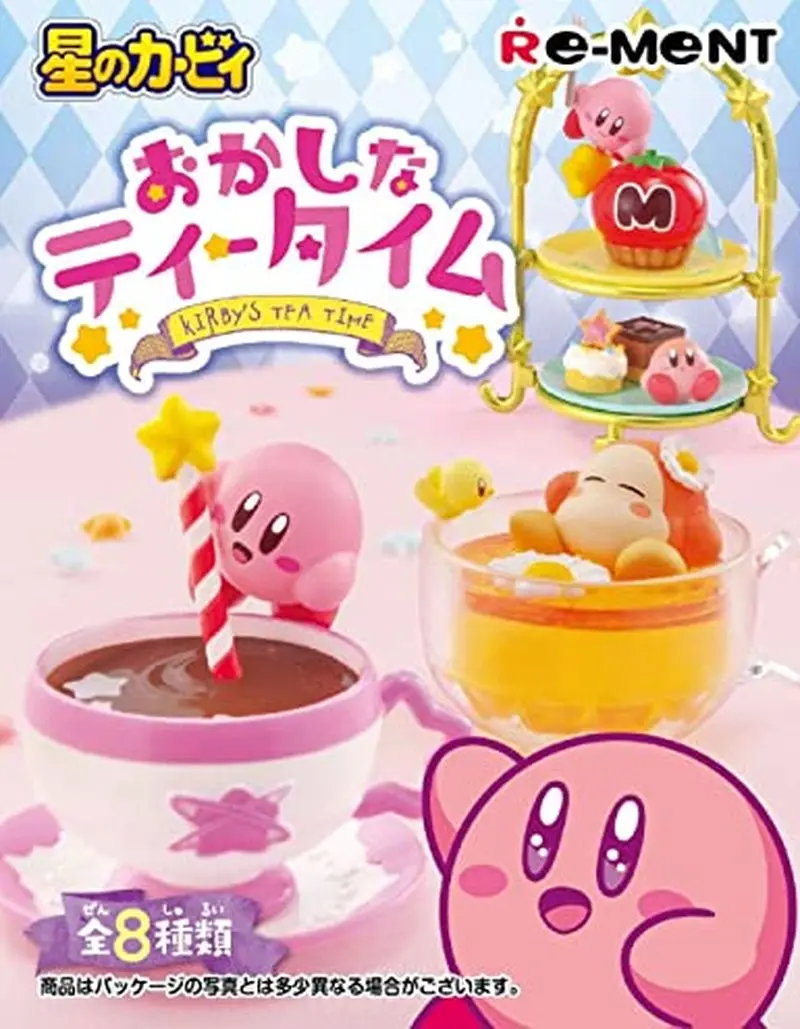 In Stock Original Re Ment Hoshi No Kirby Tea Break Miniature Scene Prop Decoration Supplies Model Holiday Girl Gifts Toys