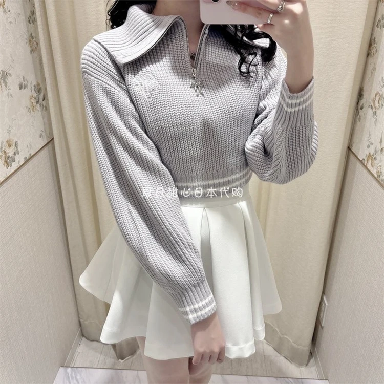 오리지널 스위트 하이웨이스트 안티 익스포저 타이 플리츠 숏 스커트 여름 솔리드 컬러 미니 캐주얼 스커트 일본 스타일