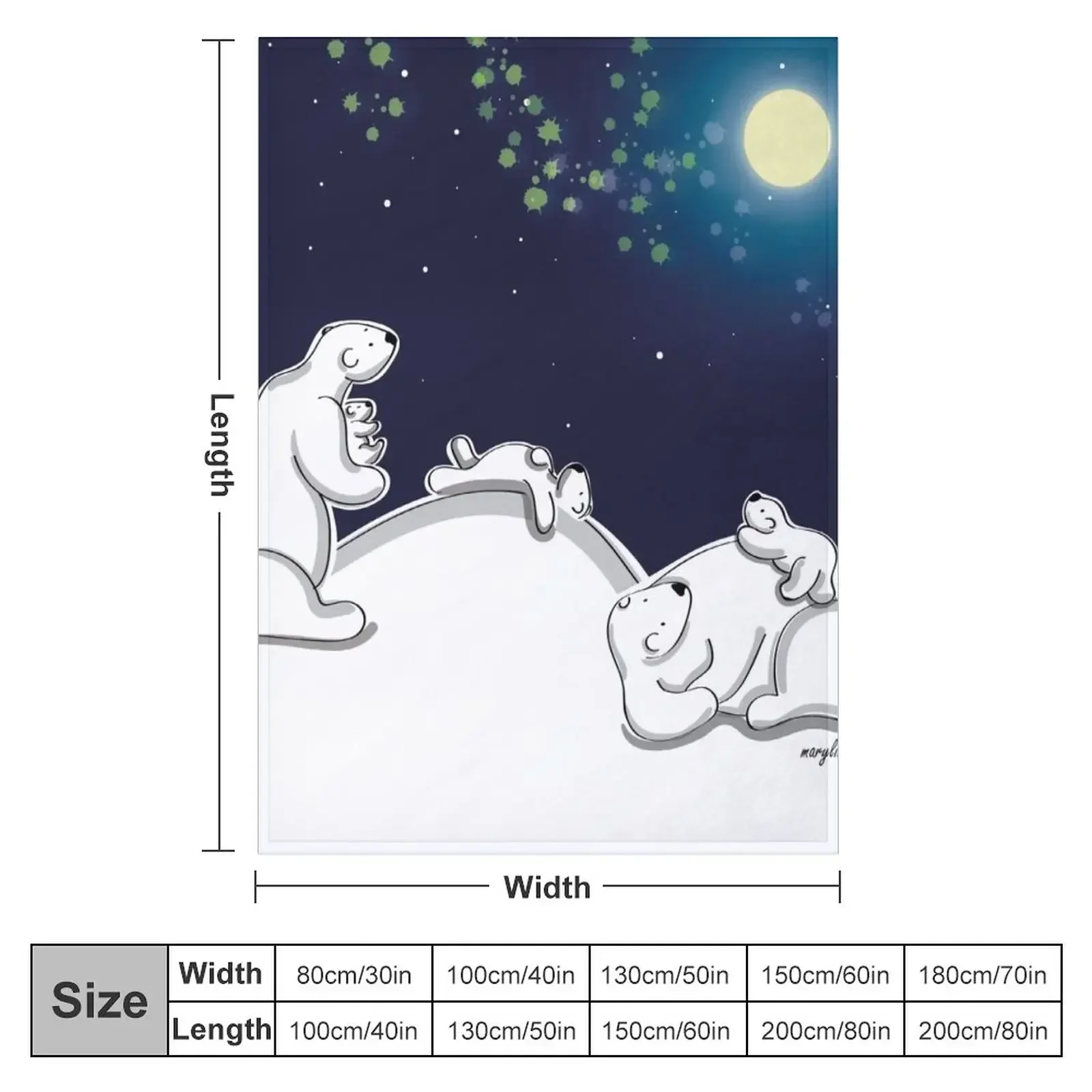 New Under the stars Throw Blanket Polar Cute Blankets