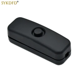 10Pcs 501 Online Switch Round Push Button Switch Bedside Lamp LED Light Power Switch Thin Wire Electronic Wire Small Switch