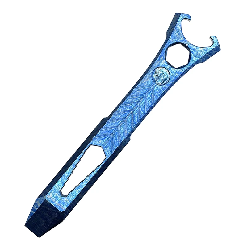 ABDJ-Titanium Alloy Pry Bar Multi-Tool Bottle Opener Compact Size EDC Multi-Tool Pry Bar Wrench Screwdriver