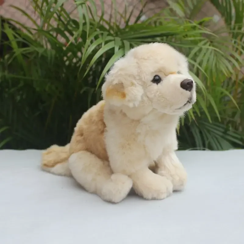 Labrador Retriever High Fidelity Cute Plushie Sheep Dog Plush Toys Lifelike Animals Simulation Stuffed Doll Kawai Toy Gifts Kids