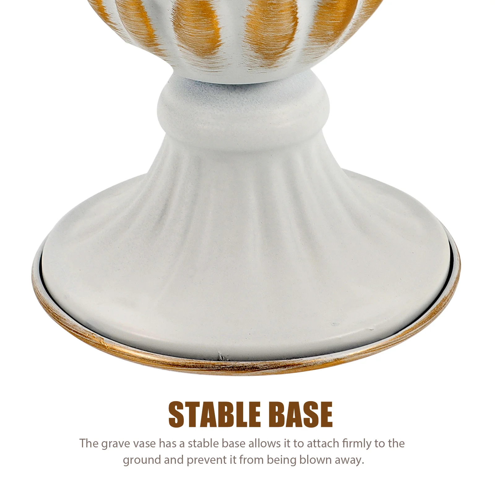 

Vase Iron Flower Holder Grave Memorial Vases For Graves Memorial Decoration Lawn Flowerpot Urn Planter Garden Ornament