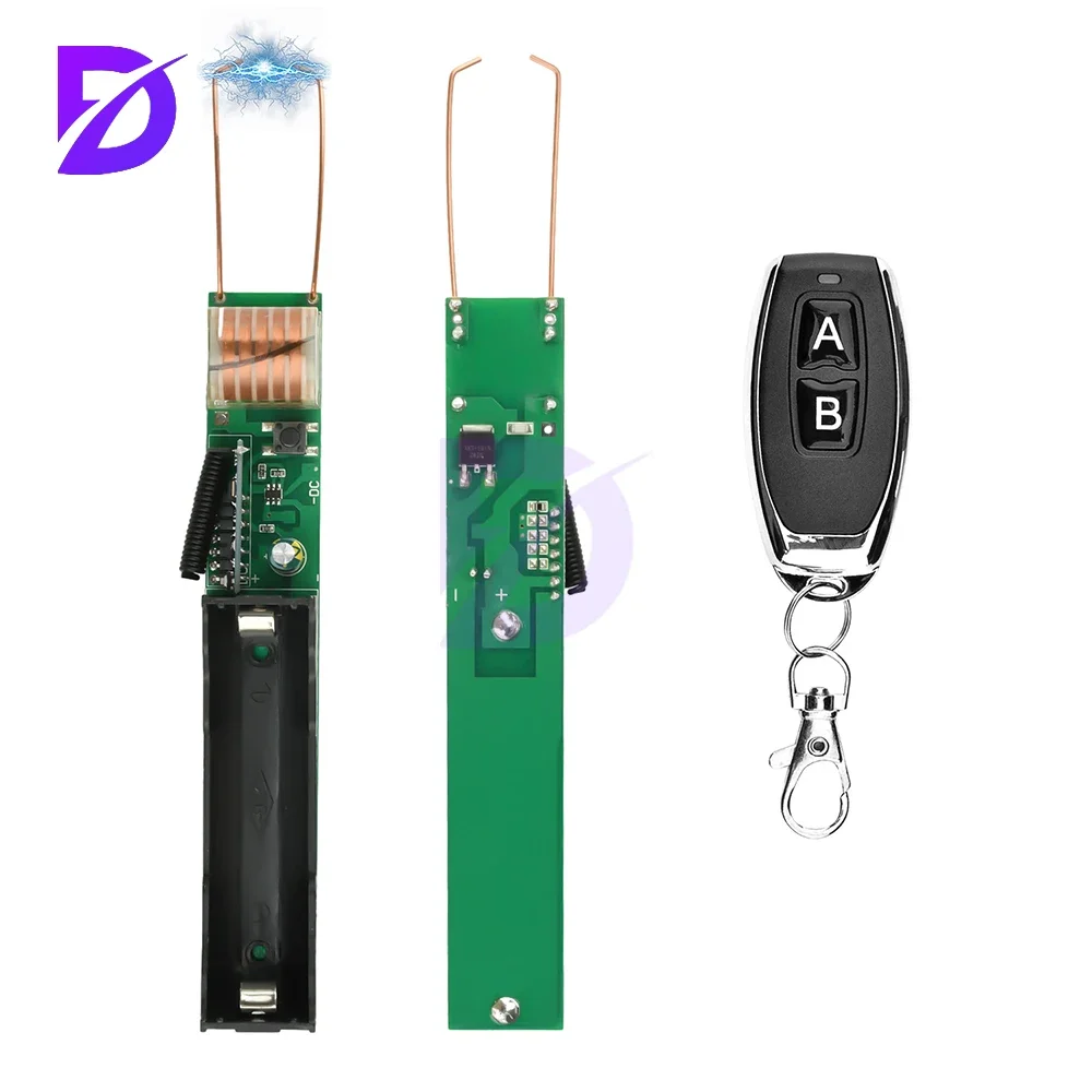 DC 3.7V Ignition Control Module Battery Integrated 50 Meter Remote Control Arc Igniter Discharge Module Boost Coil