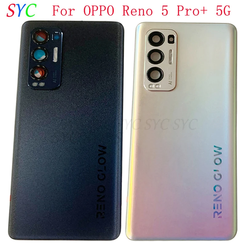 

Rear Door Battery Cover Housing Case For OPPO Reno 5 Pro+ 5G Back Cover with Camera Lens Logo Repair Parts