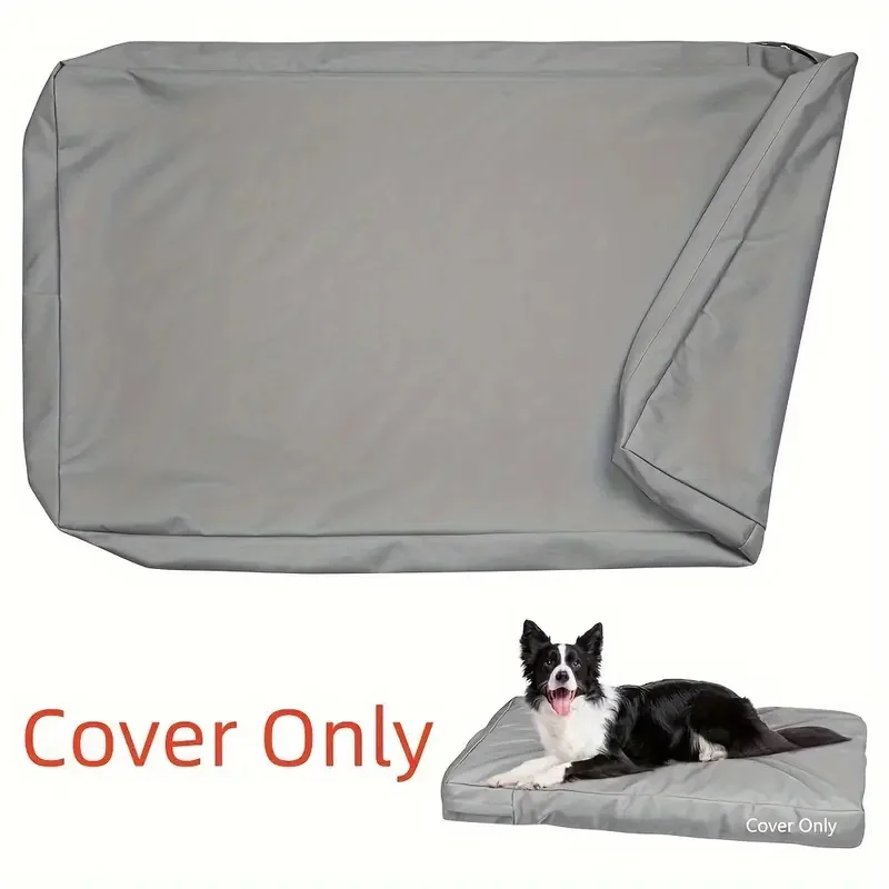 Apenas capa de cama para cachorro removível e lavável, capa de substituição para colchão de cachorro, almofada para ninho de animal de estimação