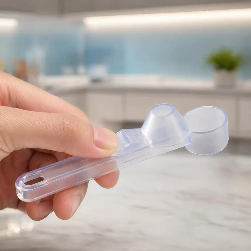 Jar Powder Scoop Food-grade Plastic Scoop Powder Scoop with Extended Handle Precise Measuring Spoon for Coffee Protein