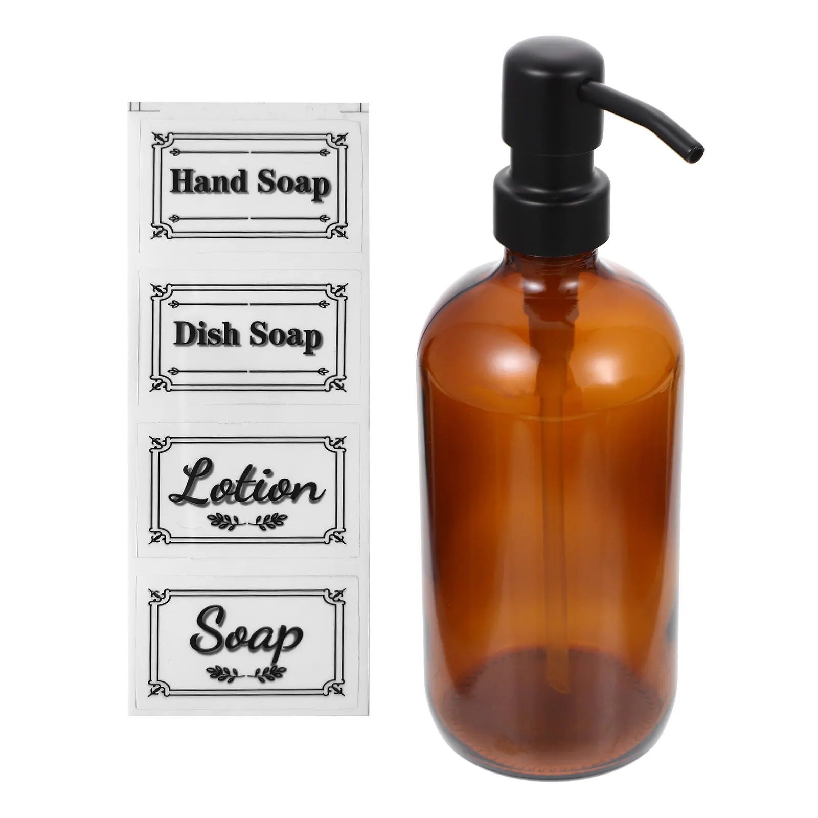 

Набор из 1 стеклянного дозатора для жидкого мыла, многофункциональный диспенсер для жидкого мыла большой емкости, стеклянная бутылка для шампуня для дома и отеля, дозатор для жидкого мыла