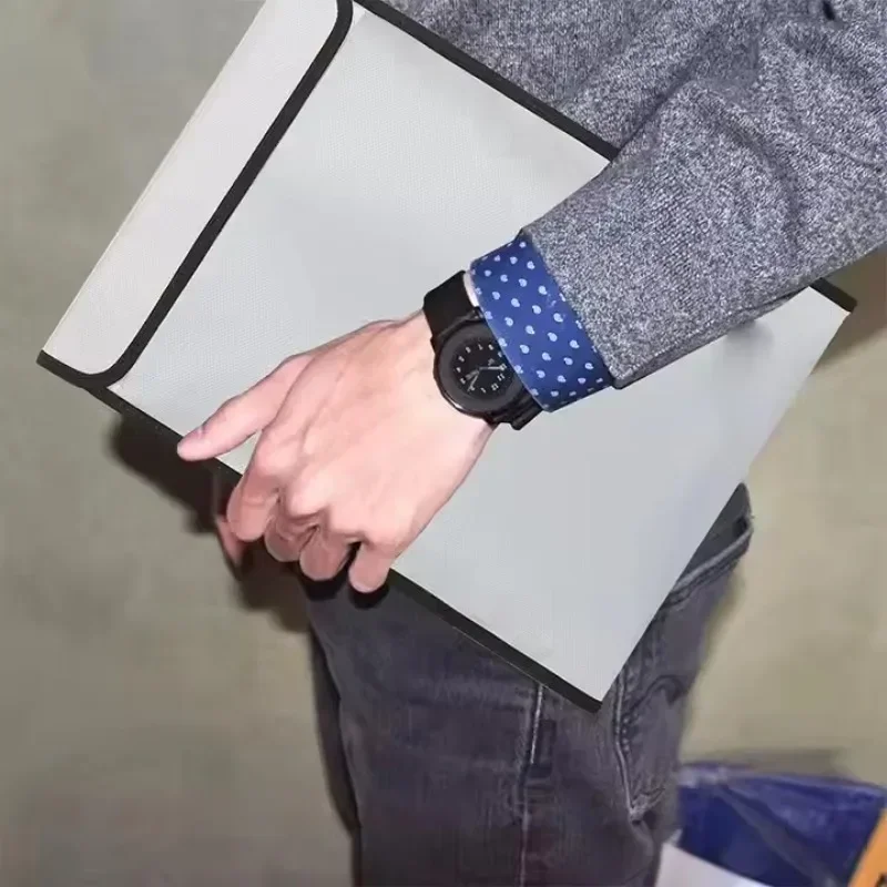 Glass fiber waterproof and fireproof document bag, document fireproof safety bag