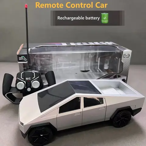 Tesla Cybertruck RC Car, Rechargeable Remote Control Toy, Gift for Kids 6+