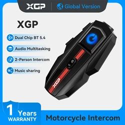XGP Motorcycle Intercom Helmet Bluetooth Headset Voice Control DSP/CVC/Microphone Noise Reduction 1000mAh Motorcycle Accessories