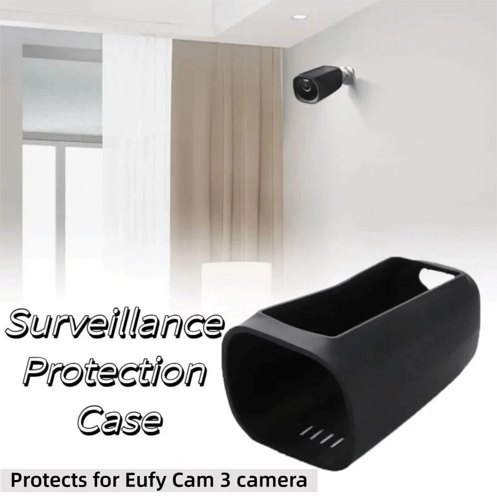 Full Surround Wrap Silicone Camera Cover Soft Silicone Material Security Cam Sleeve for Eufy Security eufyCam 3