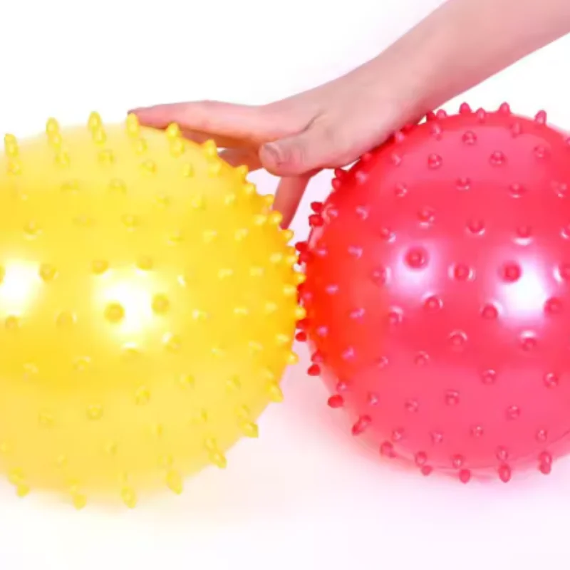 1 st willekeurige kleur Kids Opblaasbare Rubberen Bal Speelgoed Baby Outdoor Doorn Ontwikkelingseducatieve Ballon voor Peuters