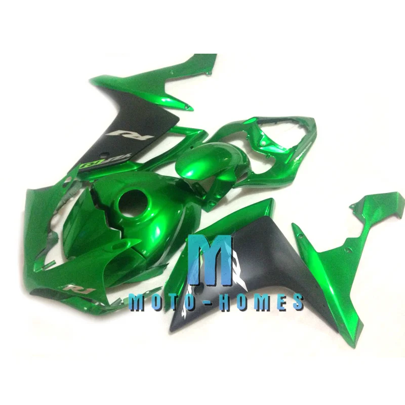 

ABS YZFR1 2007 2008, комплект обтекателя мотоцикла для Yamaha YZF R1 07 08, литые под давлением запасные части для зеленого кузова послепродажного обслуживания