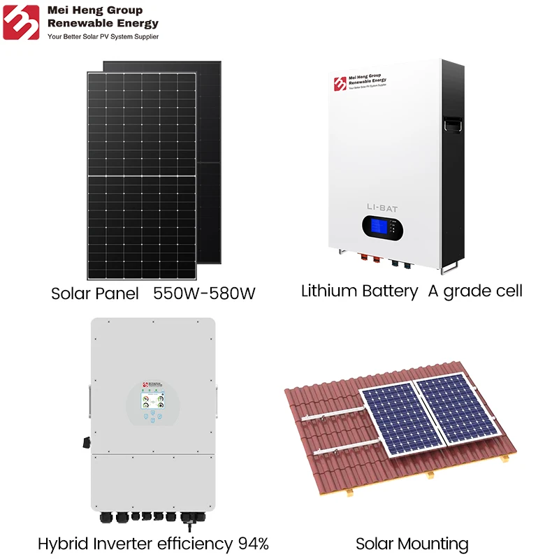 20kw All in One House Solar Power System Full Set  5kw 15kw 10kw Home off Grid Hybrid Solar Pv Systems Complete Kit