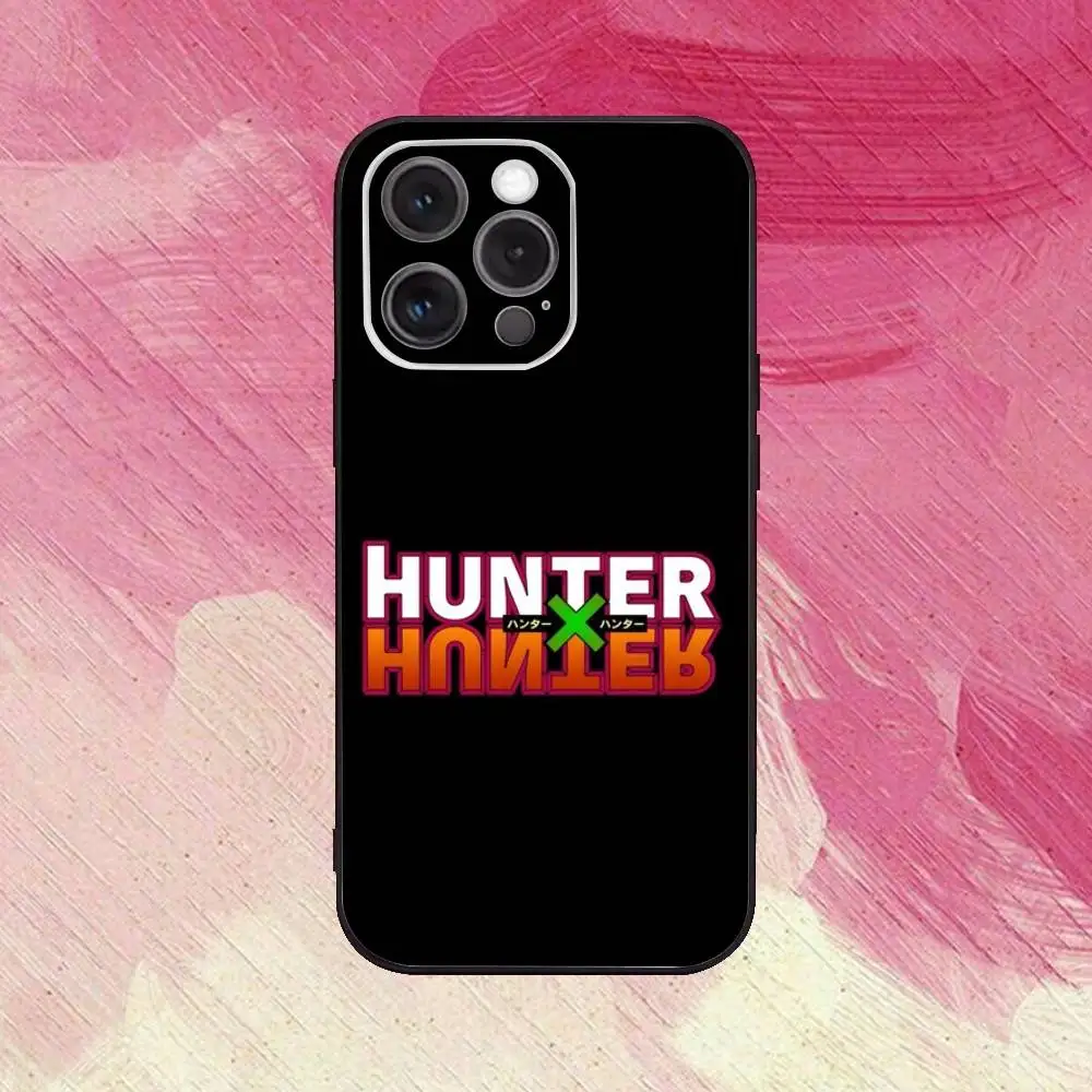 حافظة هاتف ترخيص Hxh Hunter X Hunter لهاتف iPhone17,16,15,14,13,12,11 Plus، Pro Max غطاء أسود ناعم #4