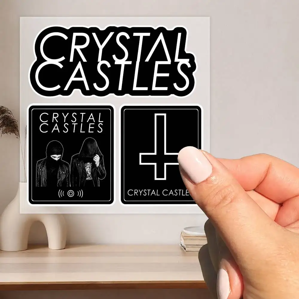 Autocollants imperméables C-rystal C-astles pour décorer les vitres de voitures, les motos et les ordinateurs.